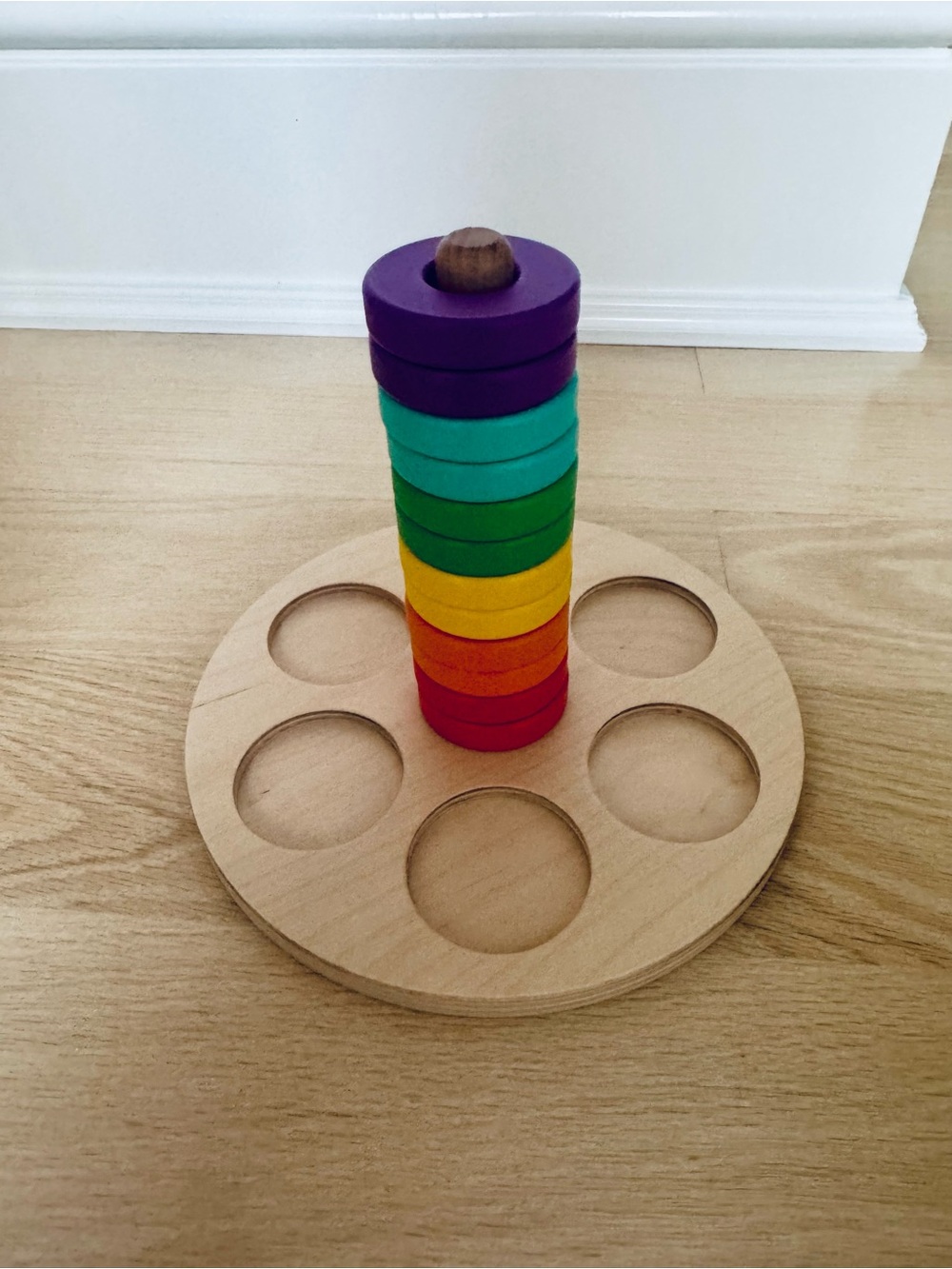 Lovevery wooden ring stack